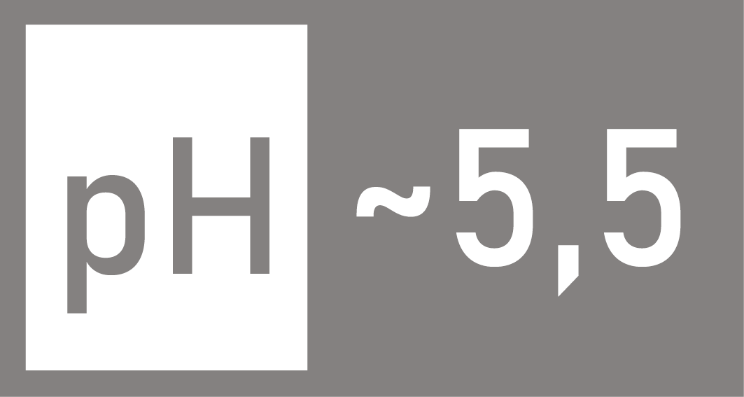 Рівень рН в засобі становить 5,5